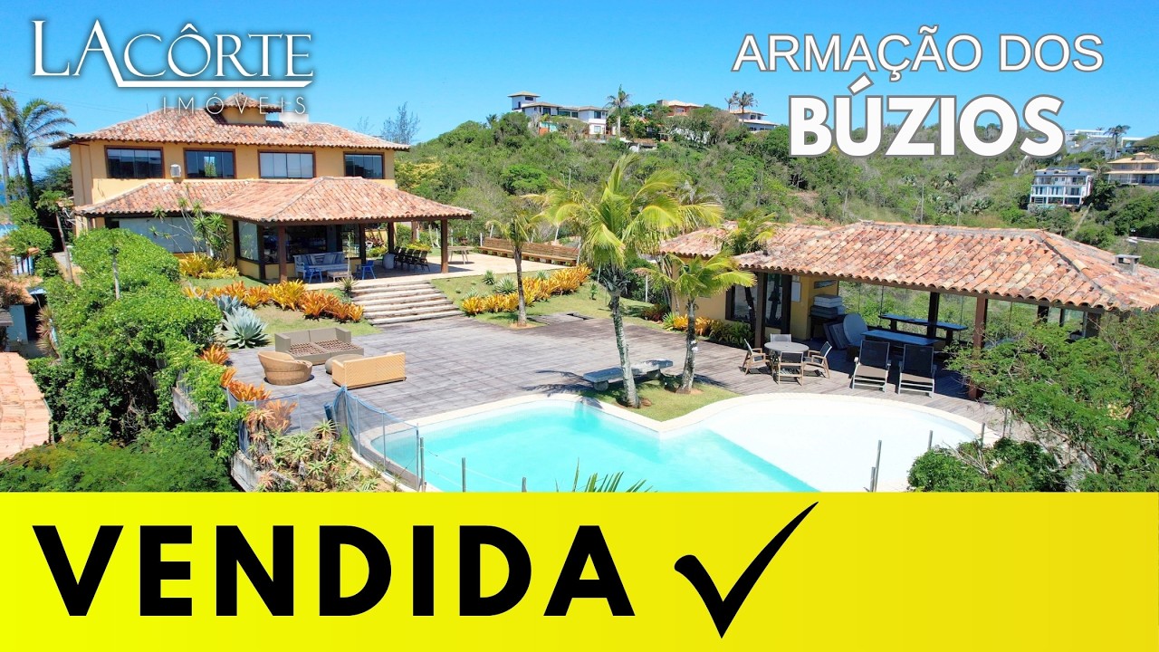 Mansão com Vista Mar incrível para a famosa praia da Ferradura, Búzios! Sua casa de praia no Paraíso