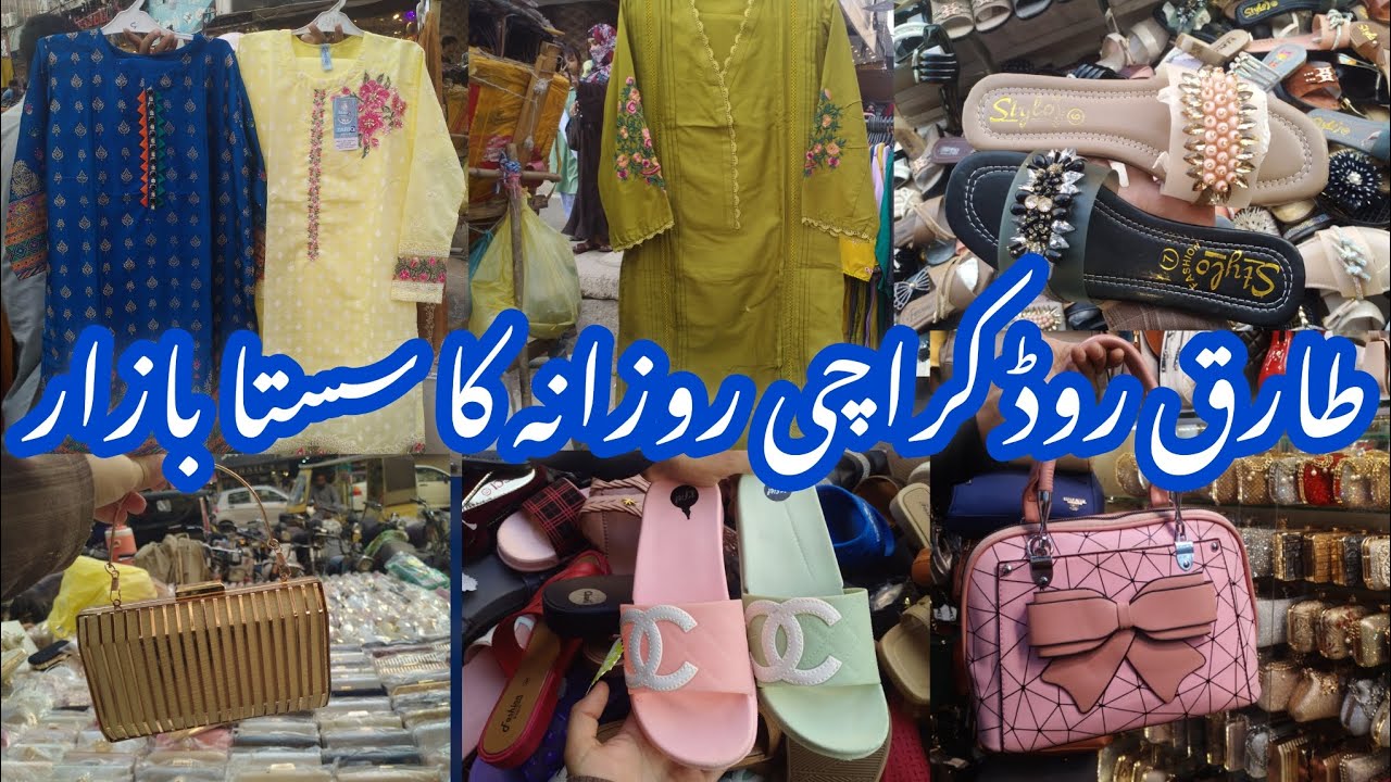 Tariq Road Market|heels,maxi,fancy dress, clutch & jewellery Shopping _Local Bazar Pakistan