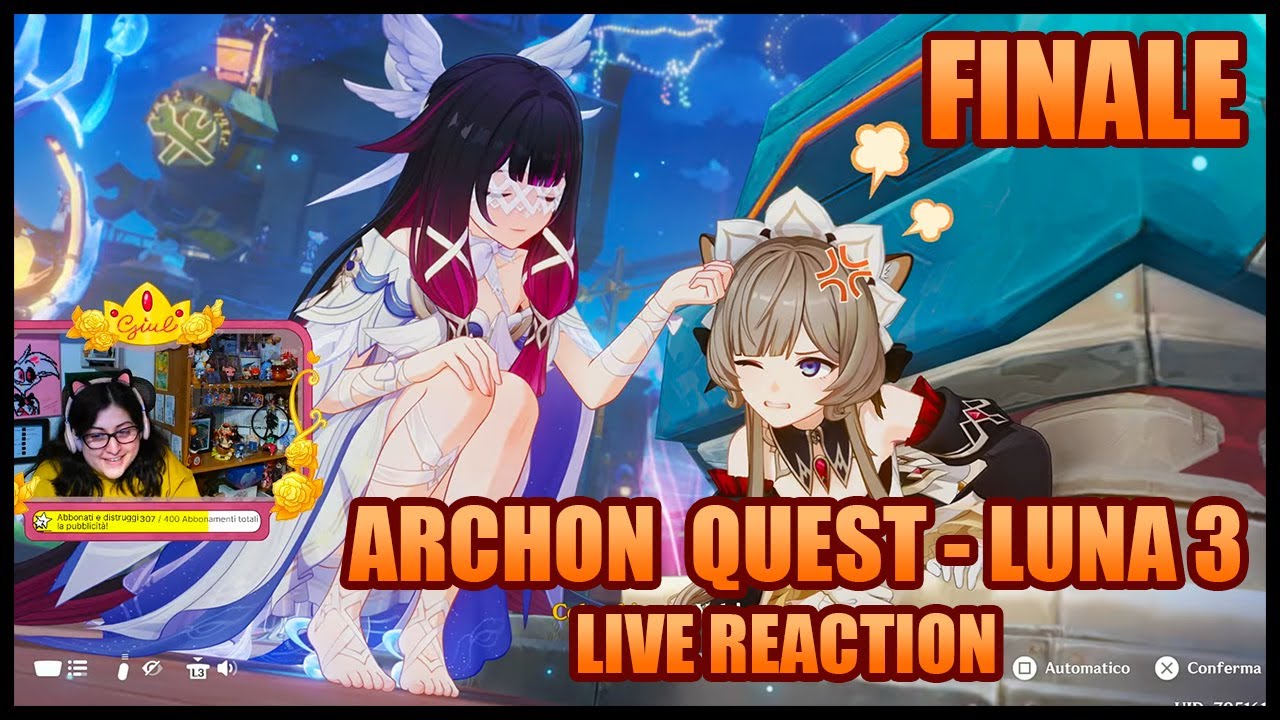 L'ULTIMA FESTA | Archon Quest LUNA 3 Live Reaction FINALE [ YTGiul ]