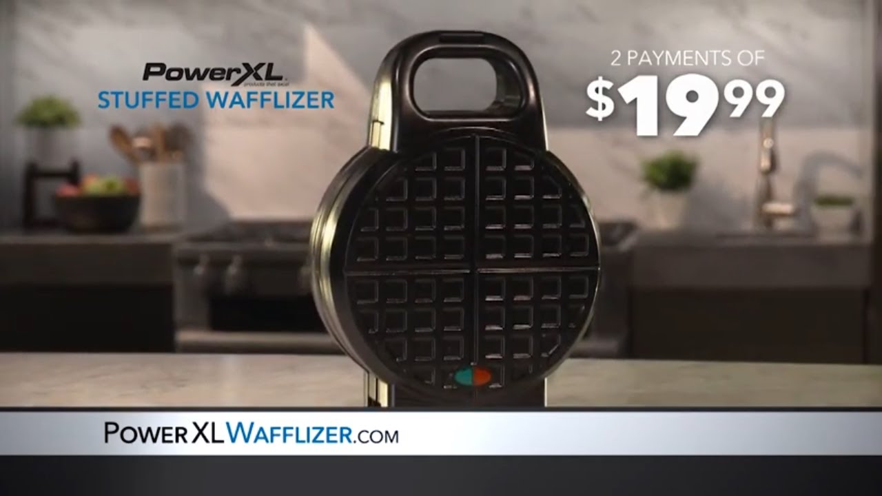 Наслаждайтесь вкусными блюдами с начинкой в ​​вафельнице PowerXL Stuffed Wafflizer | Как показано...
