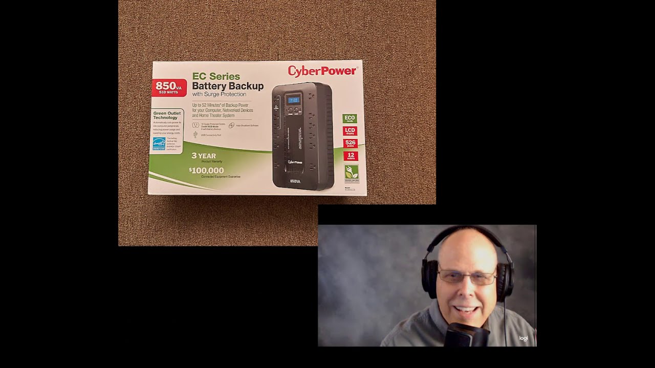 CyberPower EC 850 LCD Series Battery Backup Setup
