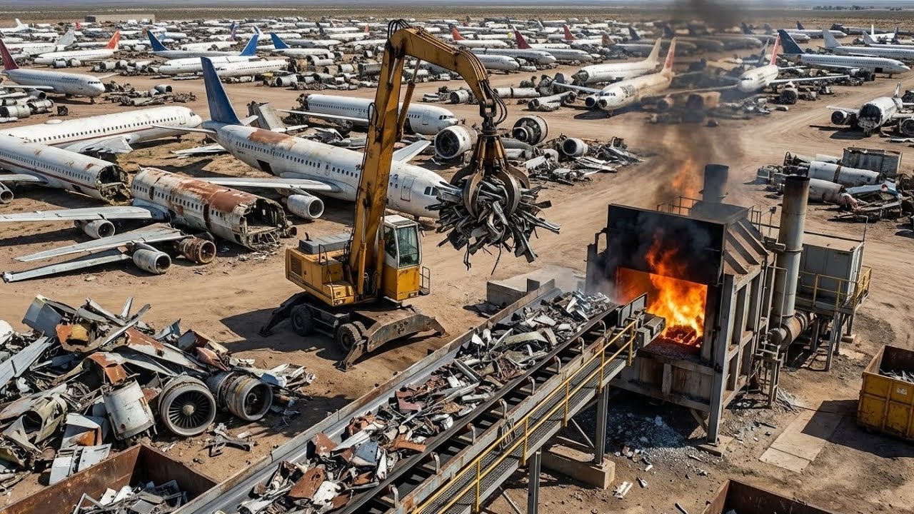 Inside a Giant Airplane Recycling Factory: From Scrap Yard to Reborn Aircraft (Full Documentary)