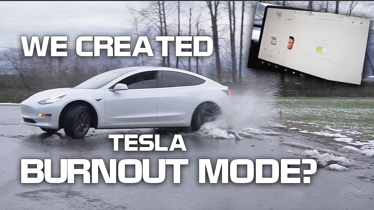 WE CREATED BURNOUT MODE FOR TESLA MODEL 3