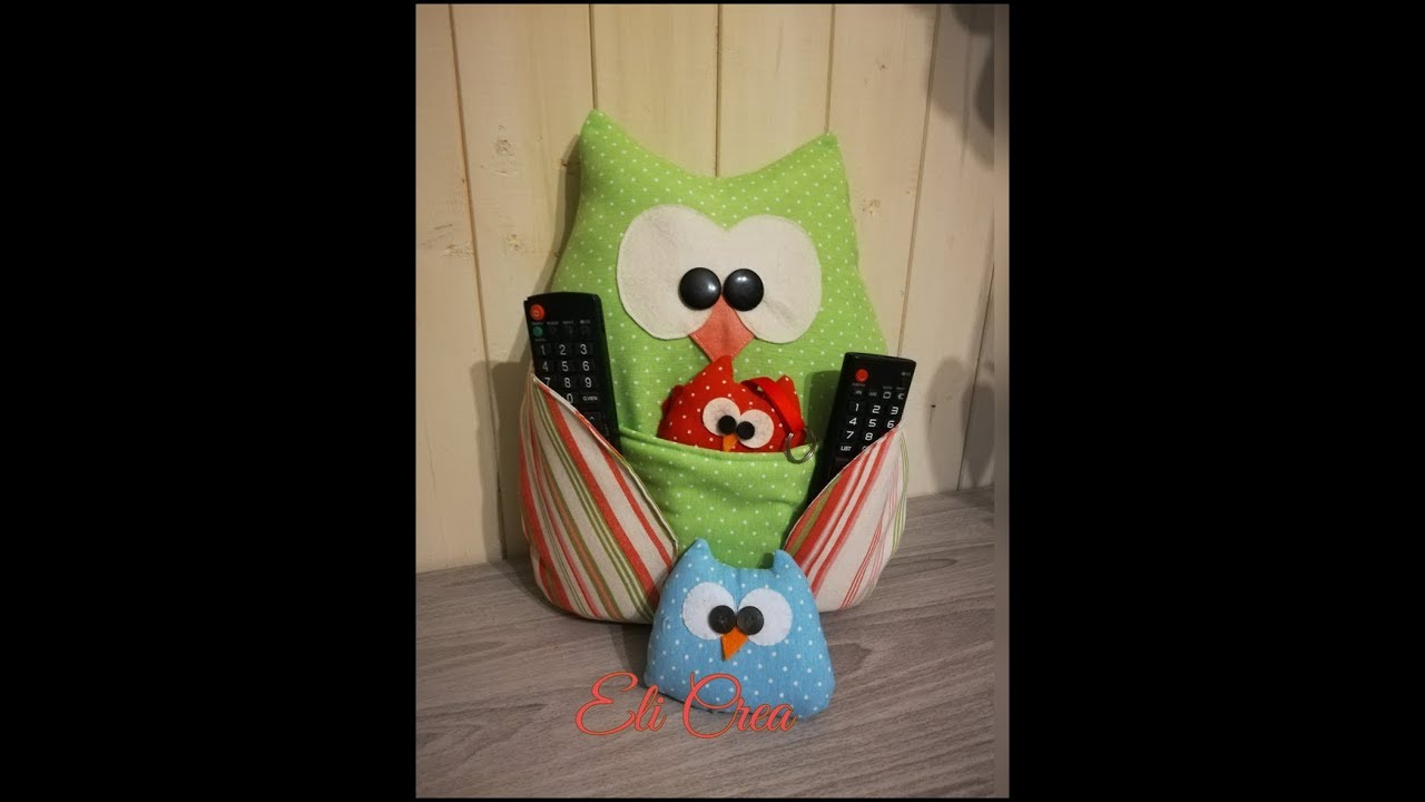 🦉🌿 gufo porta telecomando tutorial passo passo