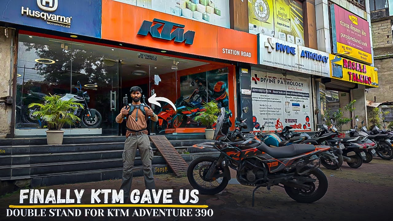 Finally ! Ktm Gave Us Double Stand for 390 Adventure 🔥 | How to Fit ?