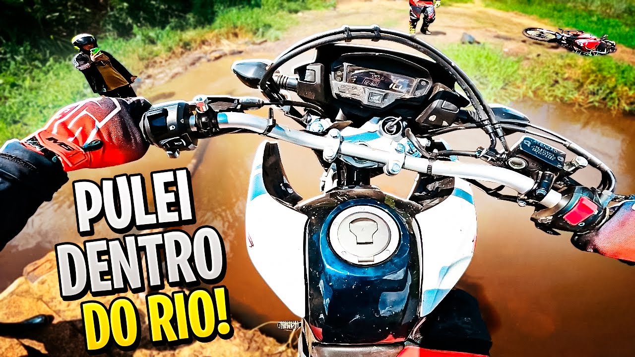 ATRAVESSEI O RIO NA BROS 160 0KM