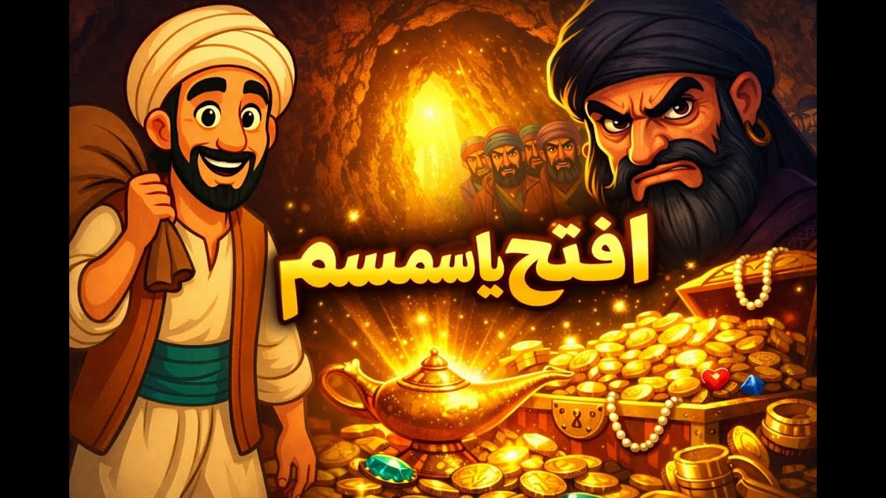 علي بابا والاربعين حرامي👛 |قصه كنز سري هتخوفك ومش هتصدق نهايتها؛