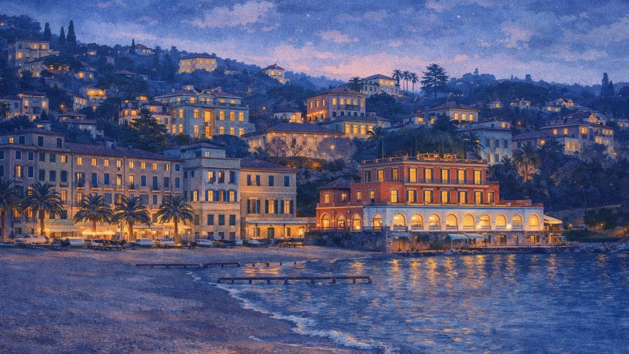 Italian Riviera Nights 🇮🇹✨ | Chill Upbeat Focus Music (Study / Work)