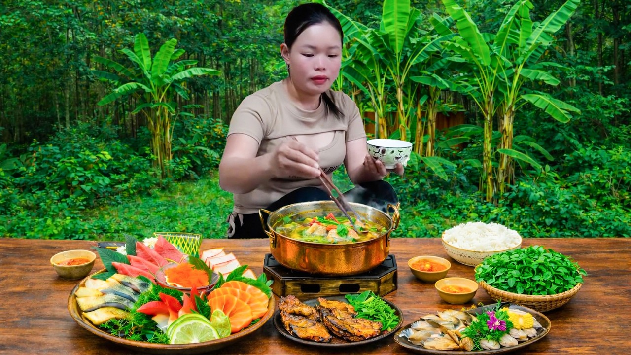 Enjoy the Best Mixed Hot Pot After a Year of Hard Work | Relaxing Cooking | Simple Life