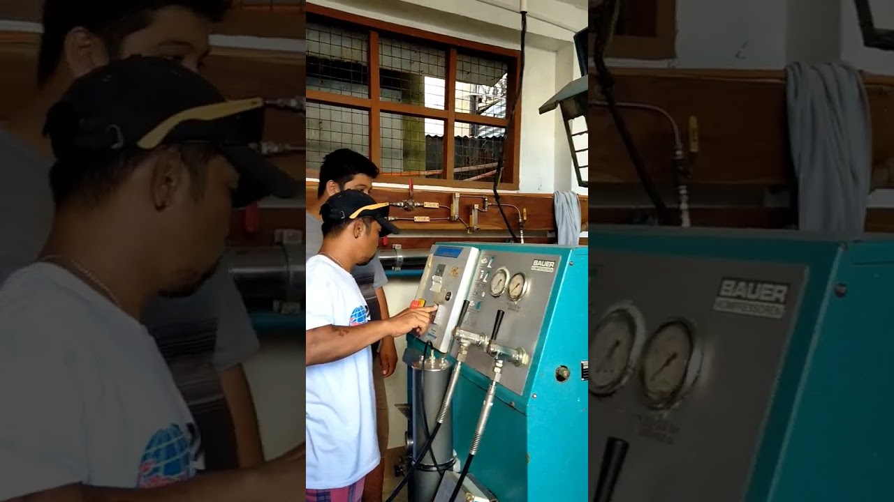 diving compressor start up
