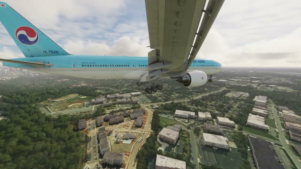 РЕДКОЕ ВИДЕО! Жесткая посадка Boeing 777 авиакомпании Korean Air в аэропорту Шарлотт-Дуглас (CLT)