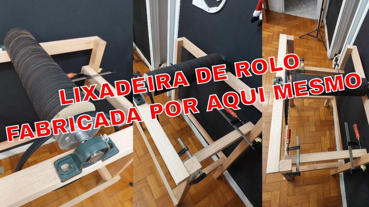 Fabriquei uma LIXADEIRA DE ROLO/TAMBOR #DIY
