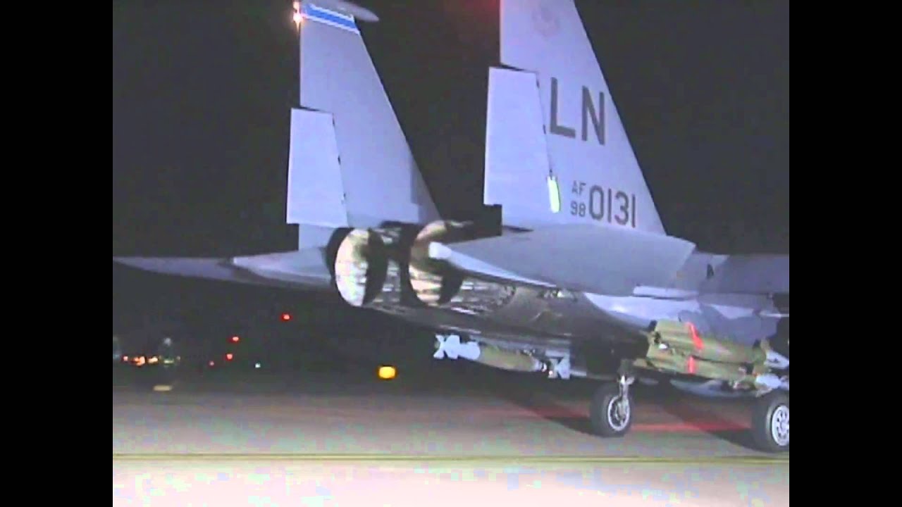 48th FW F-15E Strike Eagle Takeoffs Operation ODYSSEY DAWN