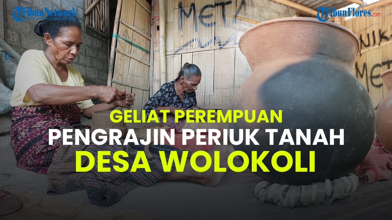 Geliat Perempuan Pengrajin Periuk Tanah Desa Wolokoli di Sikka NTT