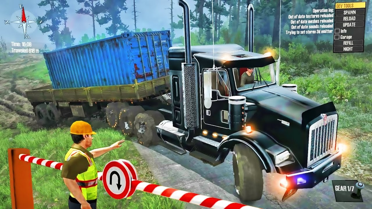 Heavy Offroad Cargo Truck Simulator (Spintires: MudRunner) - Best GamePlay
