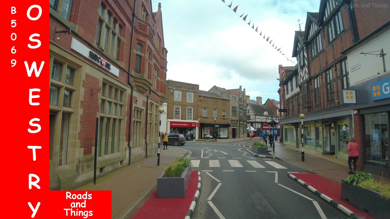 B5069 In & Out Of Oswestry, Shropshire, ENGLAND.