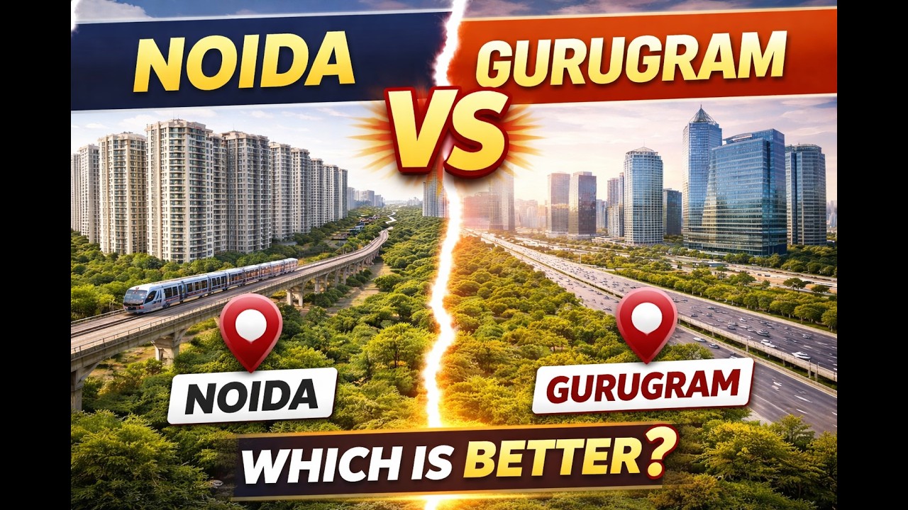 Noida vs Gurugram 2026 | Which is the Better City? Full Comparison | Acres&YardsRealcom.