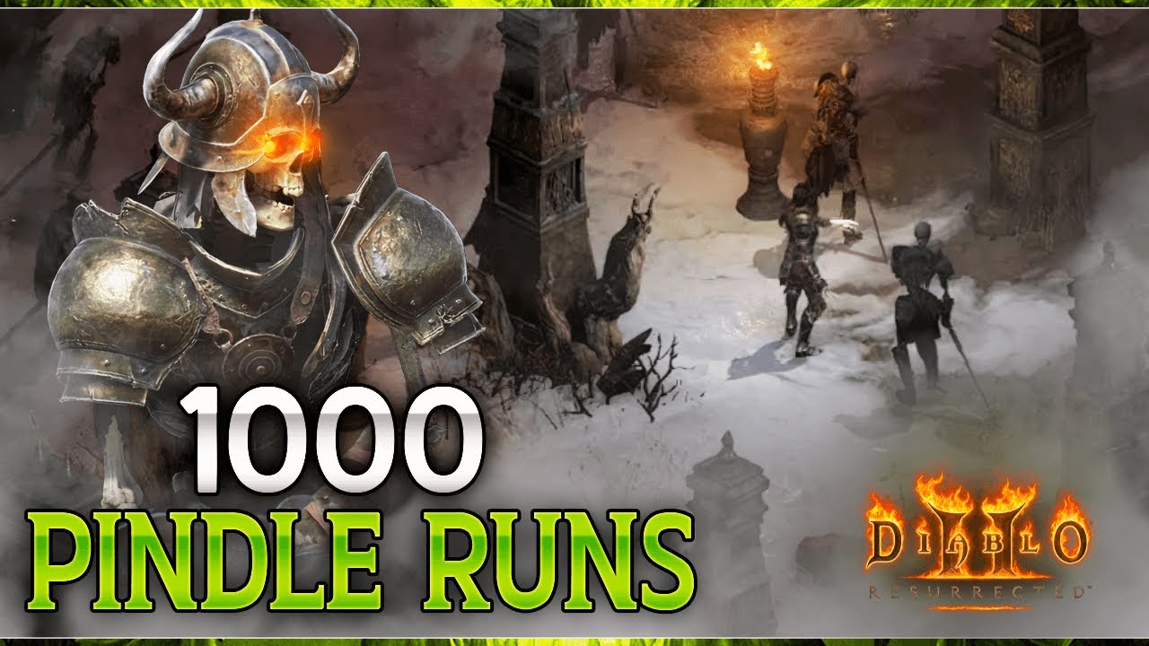 I RAN PINDLE 1000 TIMES on Ladder - Diablo 2 Resurrected Drop Highlights - Fohdin