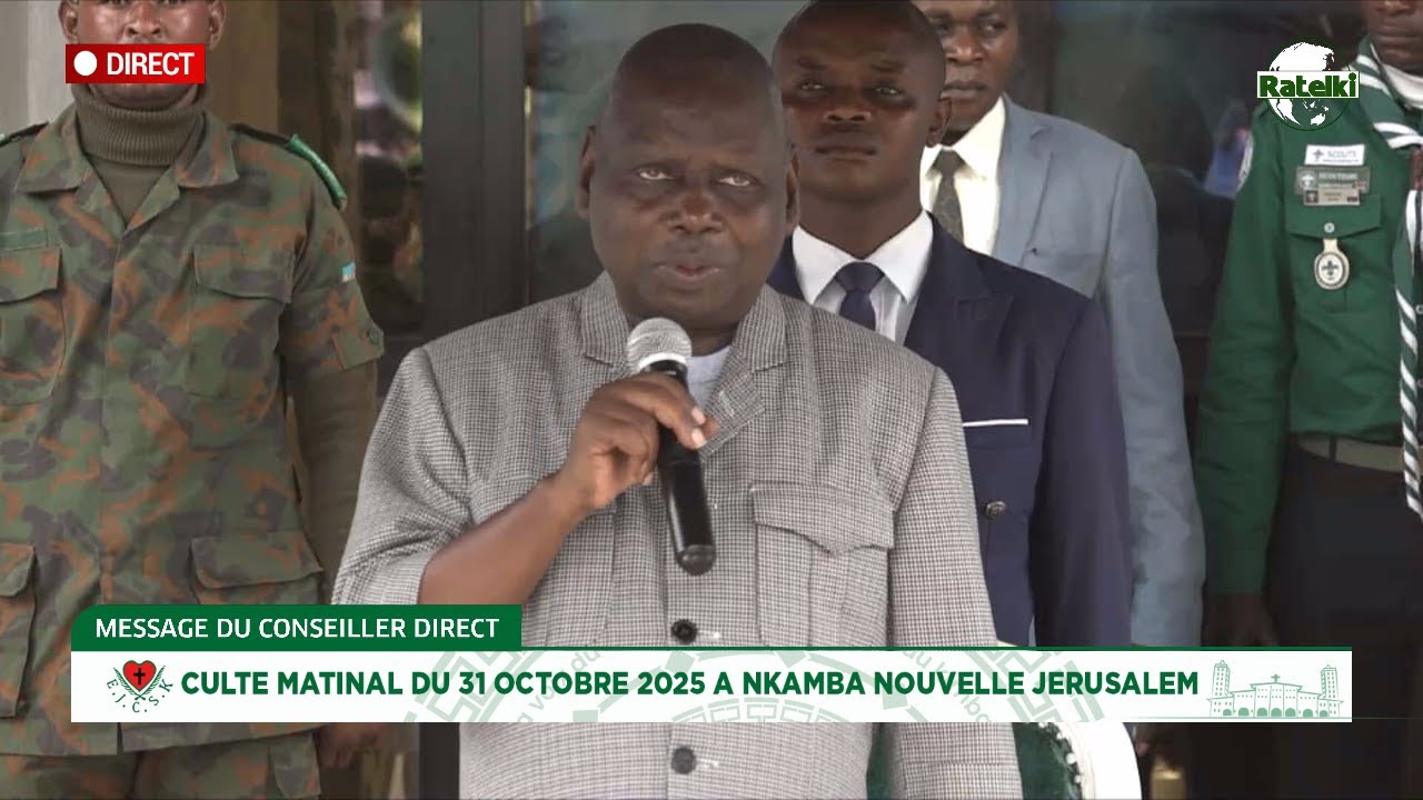 MESSAGE MATINAL DE PAPA ANDRE MBENZA DU 31 OCTOBRE 2025 A NKAMBA NOUVELLE JERUSALEM