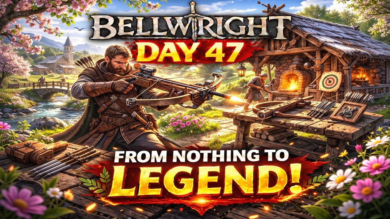 Let's Play Bellwright - Day 47 - we strengthen our arsenal by researching the Crossbow 🏹