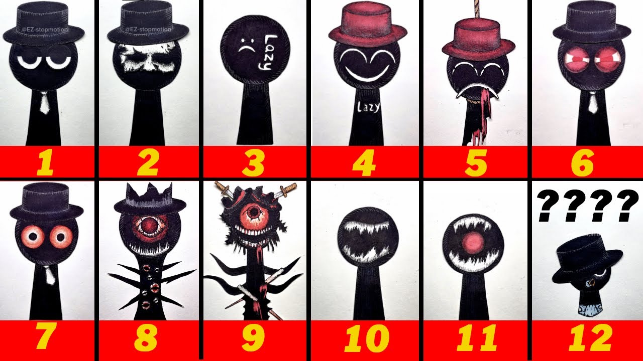 [Sprunki transformation] Mr Black phase baby to 11