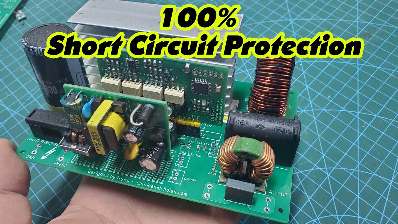 Powerful inverter with short circuit protection | JLCPCB