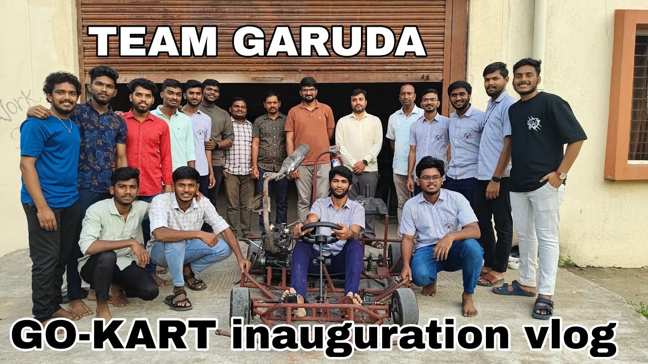 Go-kart inauguration by our HOD sir, vlog by Team GARUDA 🦅💥 #gkdc #gokart #gokarting