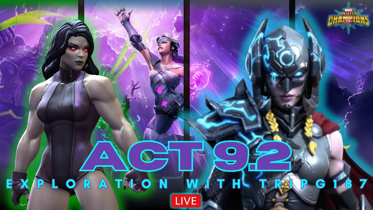 ACT 9.2.6 SOLO! THOR JANE FOSTER(LOTAN) Vs DEATHLESS SHEHULK! #marvelcontestofchampions