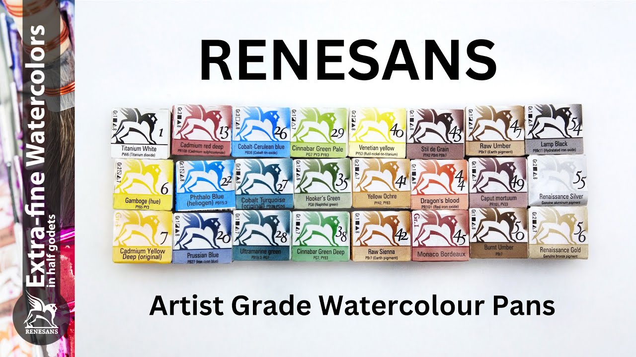Renesans Extra-Fine Watercolour Pans