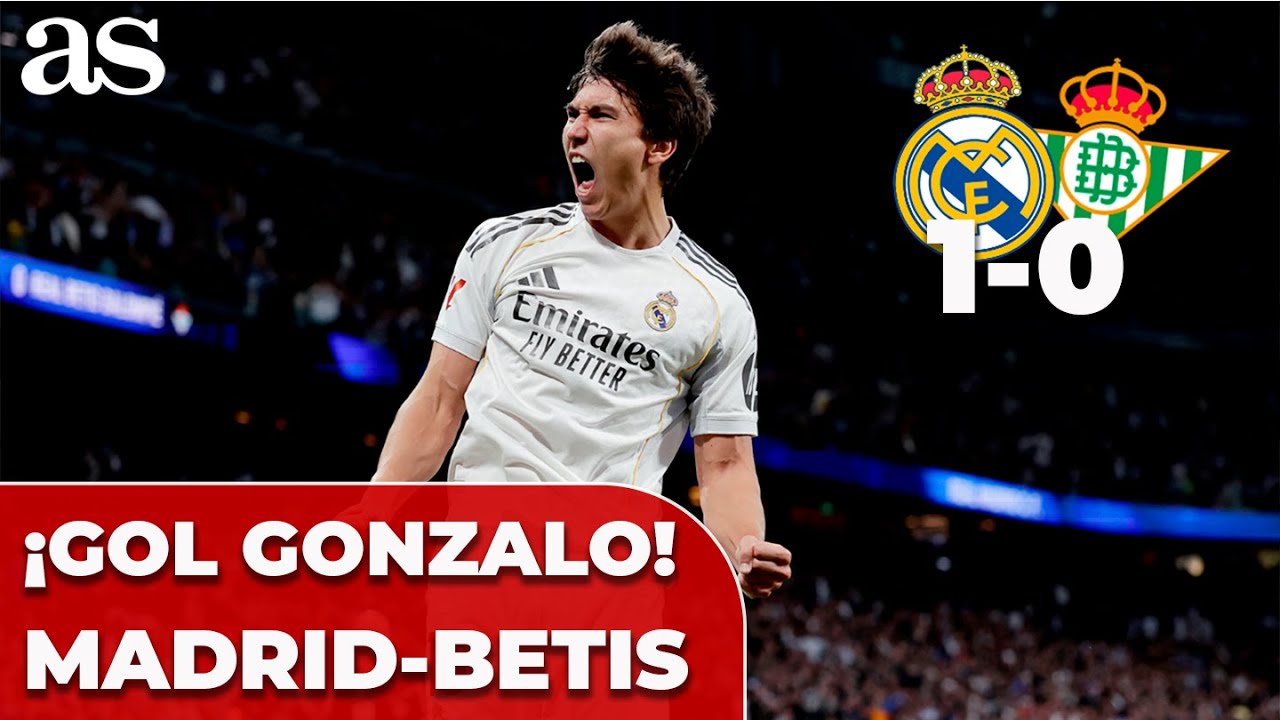 ¡GONZALO anota su PRIMER GOL en LALIGA con el REAL MADRID! REAL MADRID 1 - REAL BETIS 0 | Carrusel