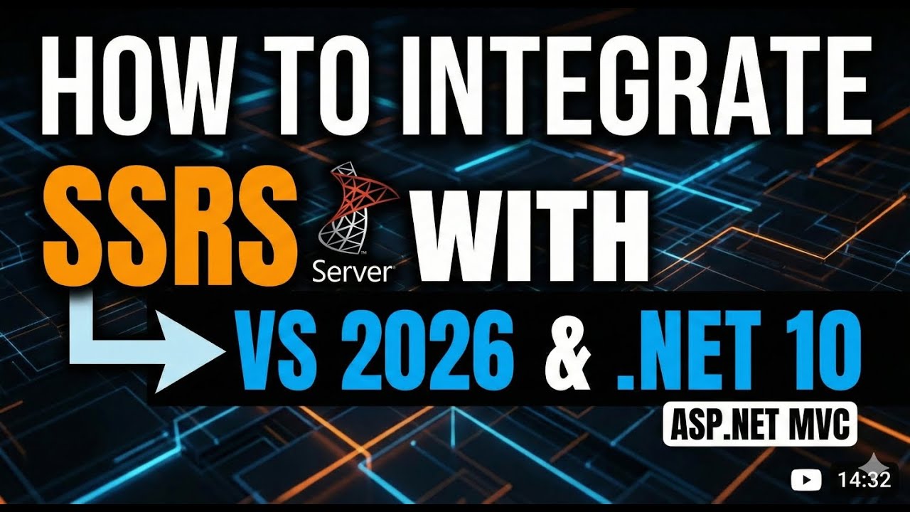 Как интегрировать SQL Server Reporting Services (SSRS) с VS 2026 и .NET 10