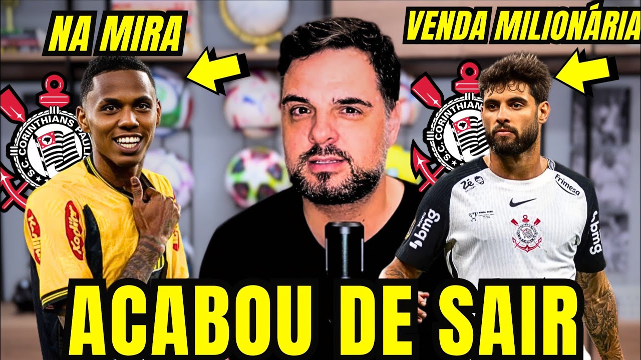 🛑URGENTE🛑DESTAQUE DO PAULISTÃO ENTRA NA MIRA DO CORINTHIANS! YURI ALBERTO É OFERECIDO PARA CLUBES! 