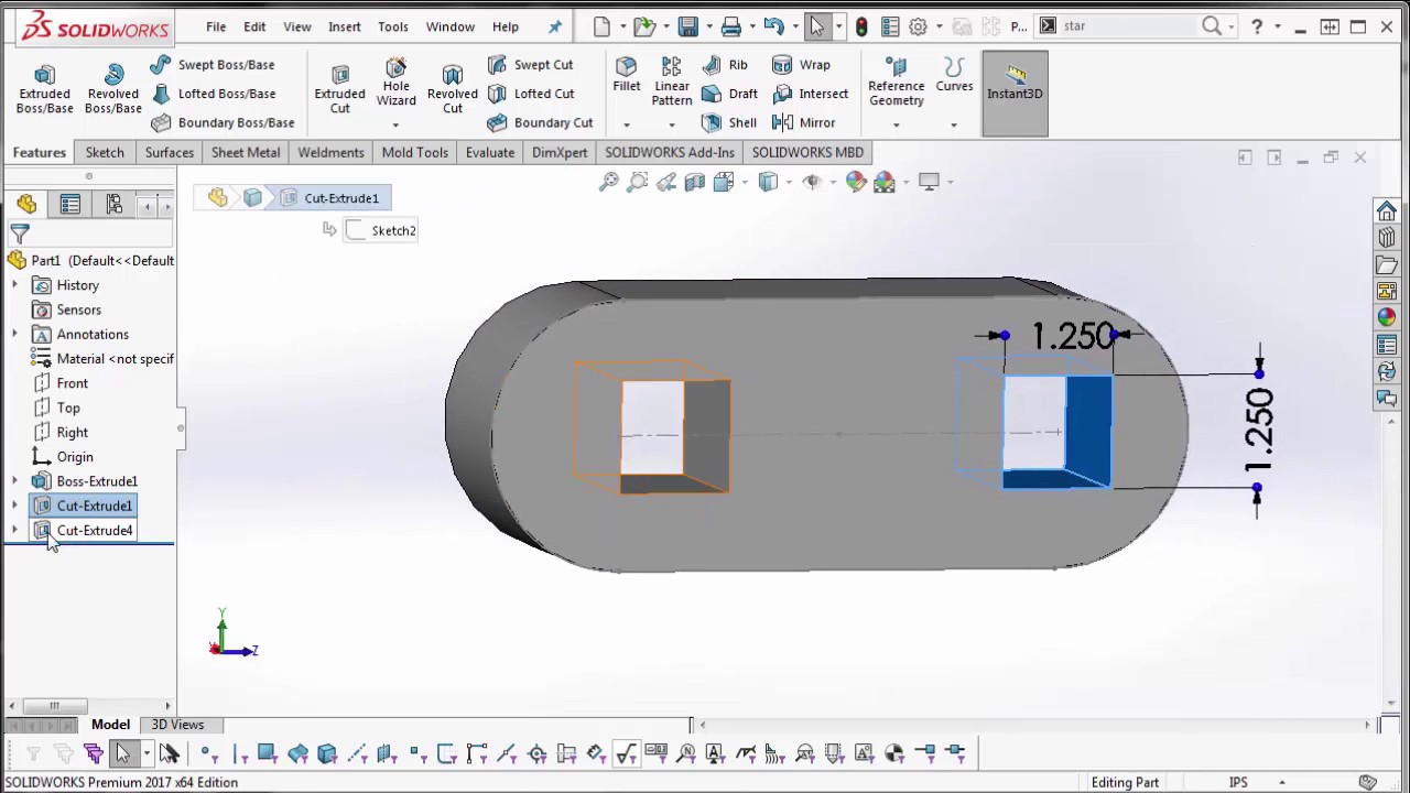 SOLIDWORKS - Copy and Paste Features