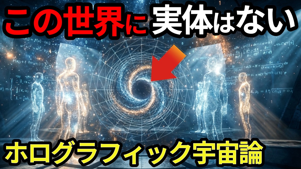 【衝撃】この世界は「巨大なブラックホールの影」なのか？最新物理学が暴く宇宙の解像度と現実という名のホログラム【不思議オカルト考察】