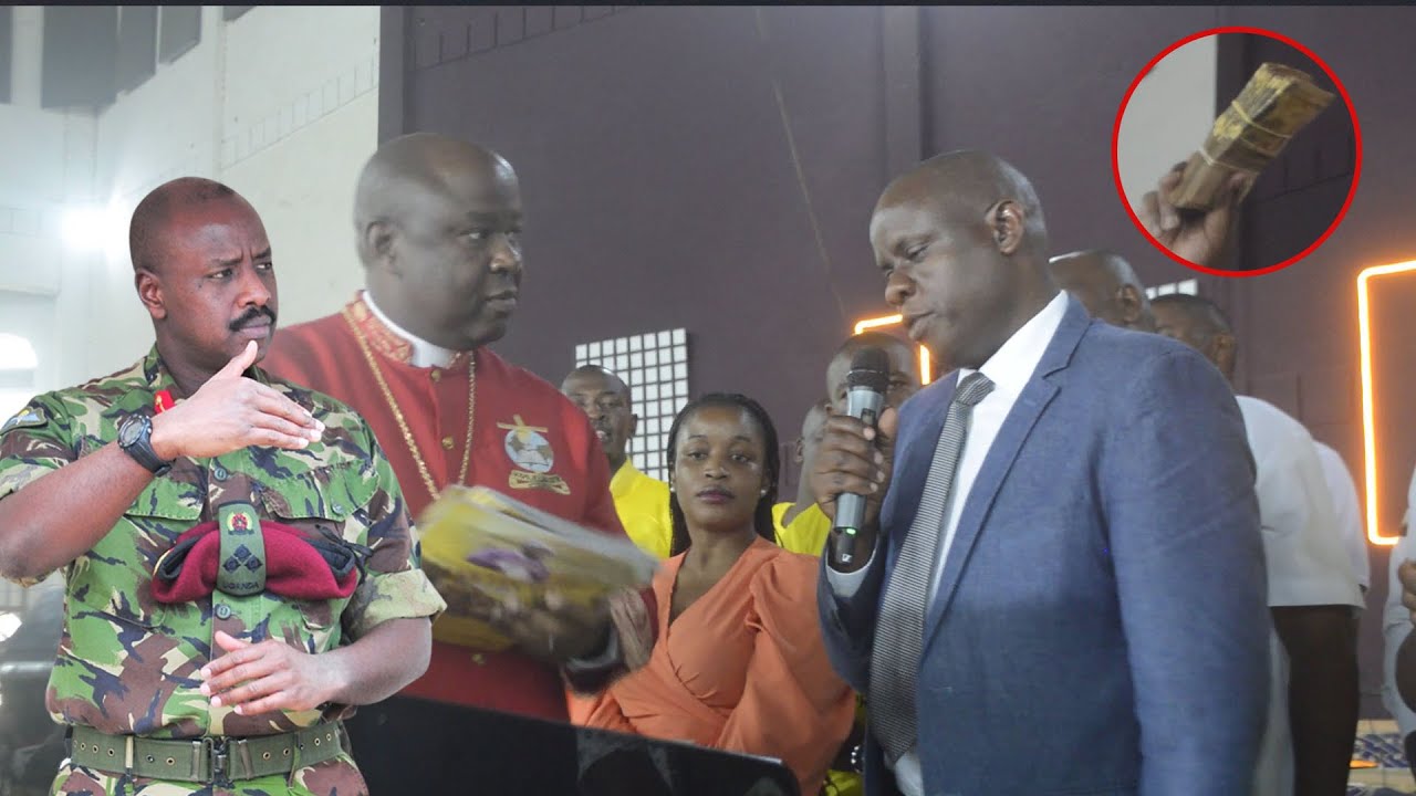 Gen Muhoozi have given 10 Millions to Daystar Cathedral Church in Mbarara city#mukigatv