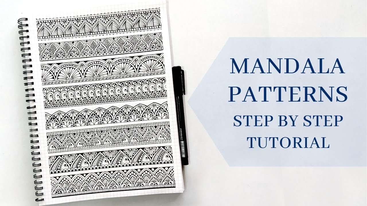 Easy Mandala patterns for beginners || How to draw Mandala art || Step by step tutorial