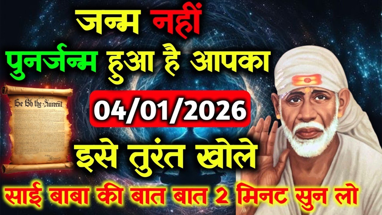 ✅04 January 2026 ka Shri Sai Baba Ka Message || Aaj ka Divine Message || Universe Message #saibaba
