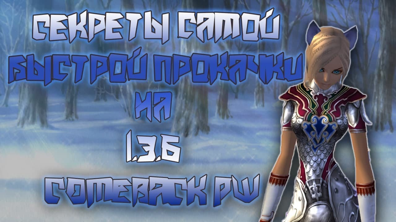 Секреты самой быстрой прокачки, и бессмертный билд 1.3.6 COMEBACK PW