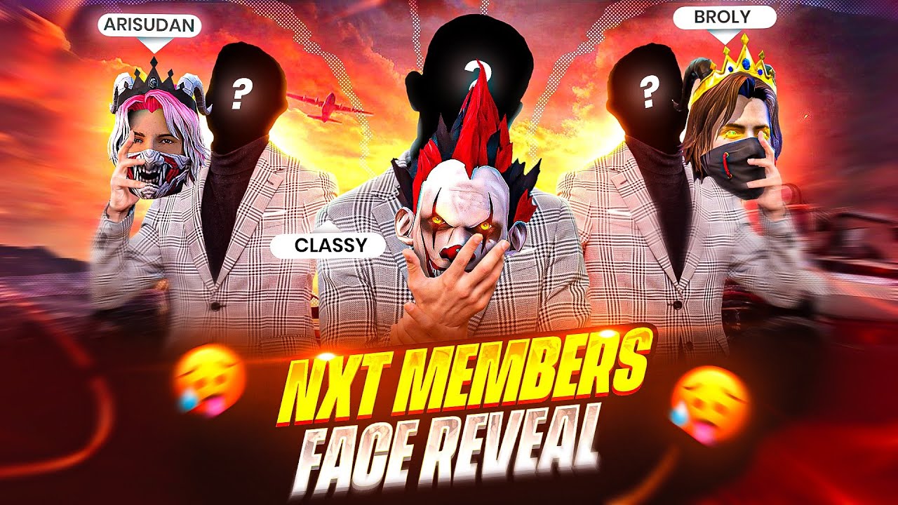 Face Reveal Of Classy , Arisudan And Broly 💀 NXT Members Face Reveal 🔥