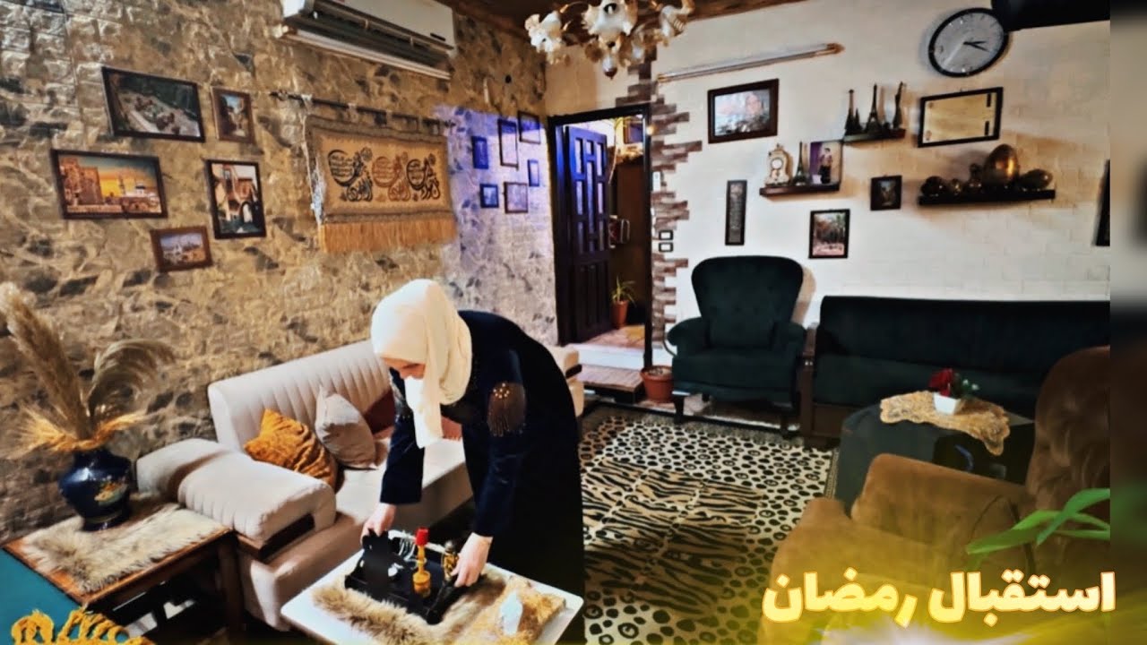 الست السورية وقت تستقبل رمضان 🌙 صار بيتي جاهز لاستقبال الضيف العزيز🌟أجواء باب سريجة رمضانية بدمشق