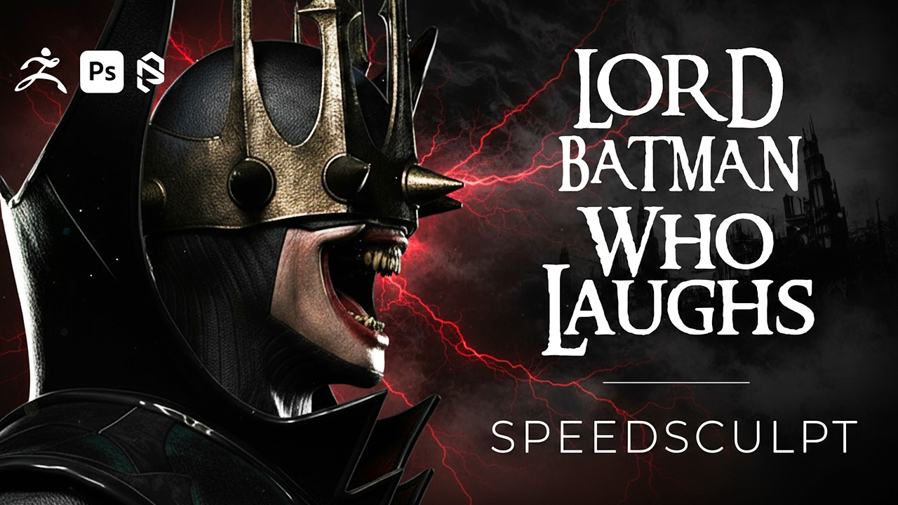 I Made Lord Batman who Laughs in Zbrush (80 Hours → 17 Minutes)