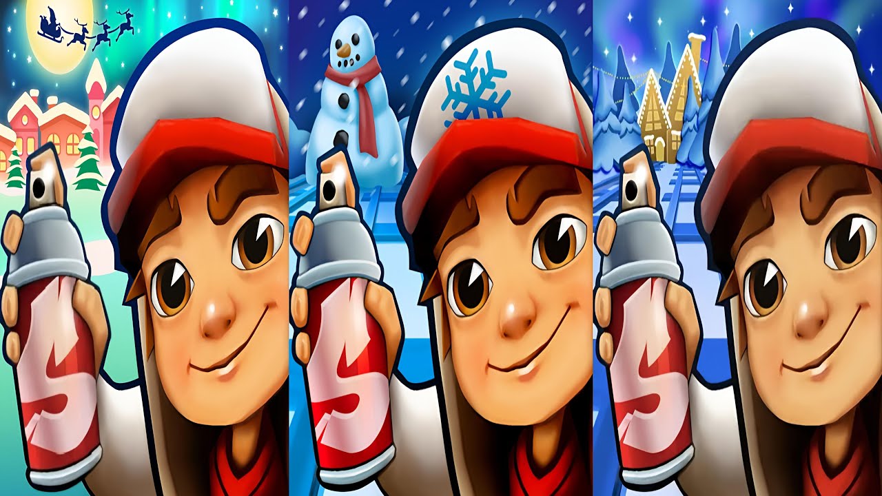 Subway Surfers : Winter Holiday 2019 🆚 Subway City Xmas 2022  🆚 North Pole 2023
