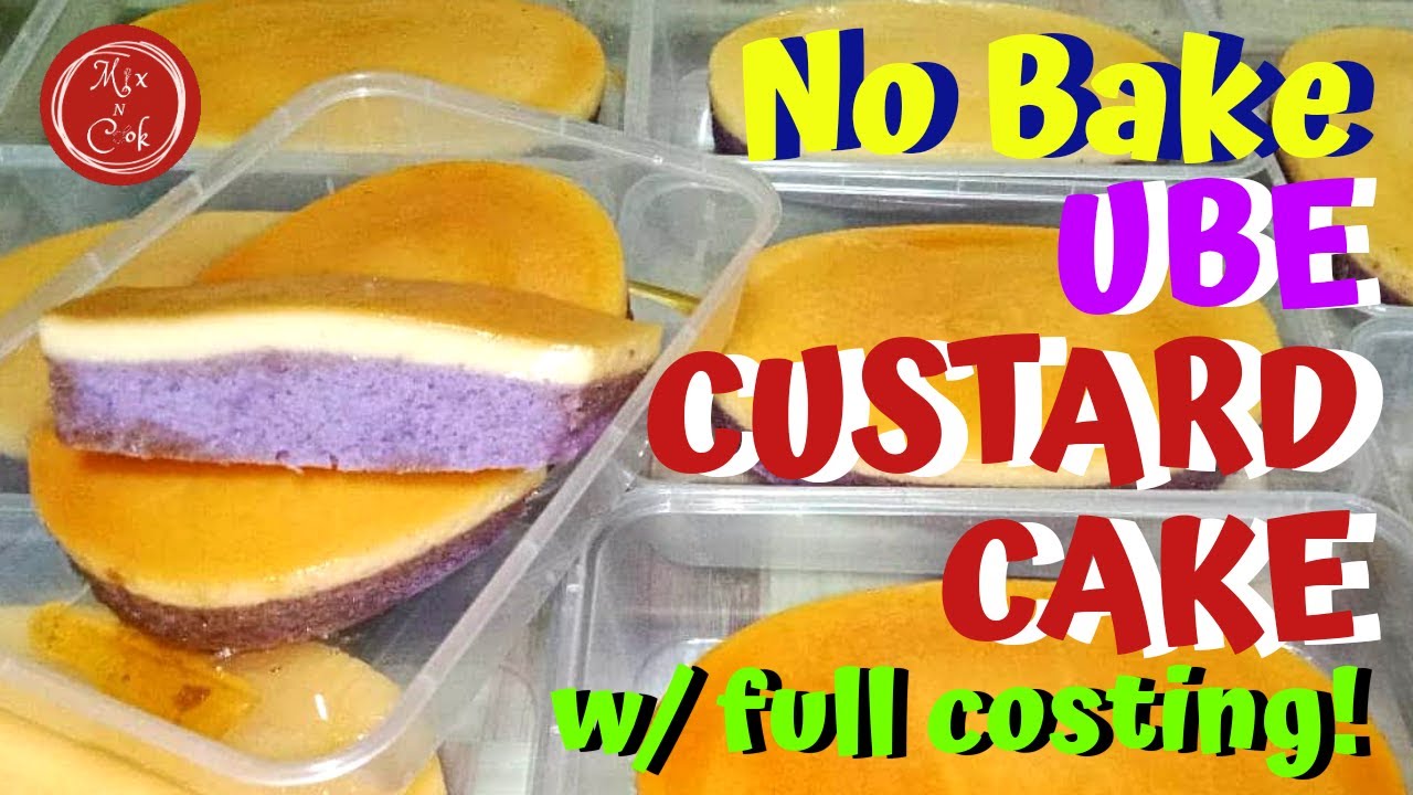No Bake Custard Cake | Mix N Cook