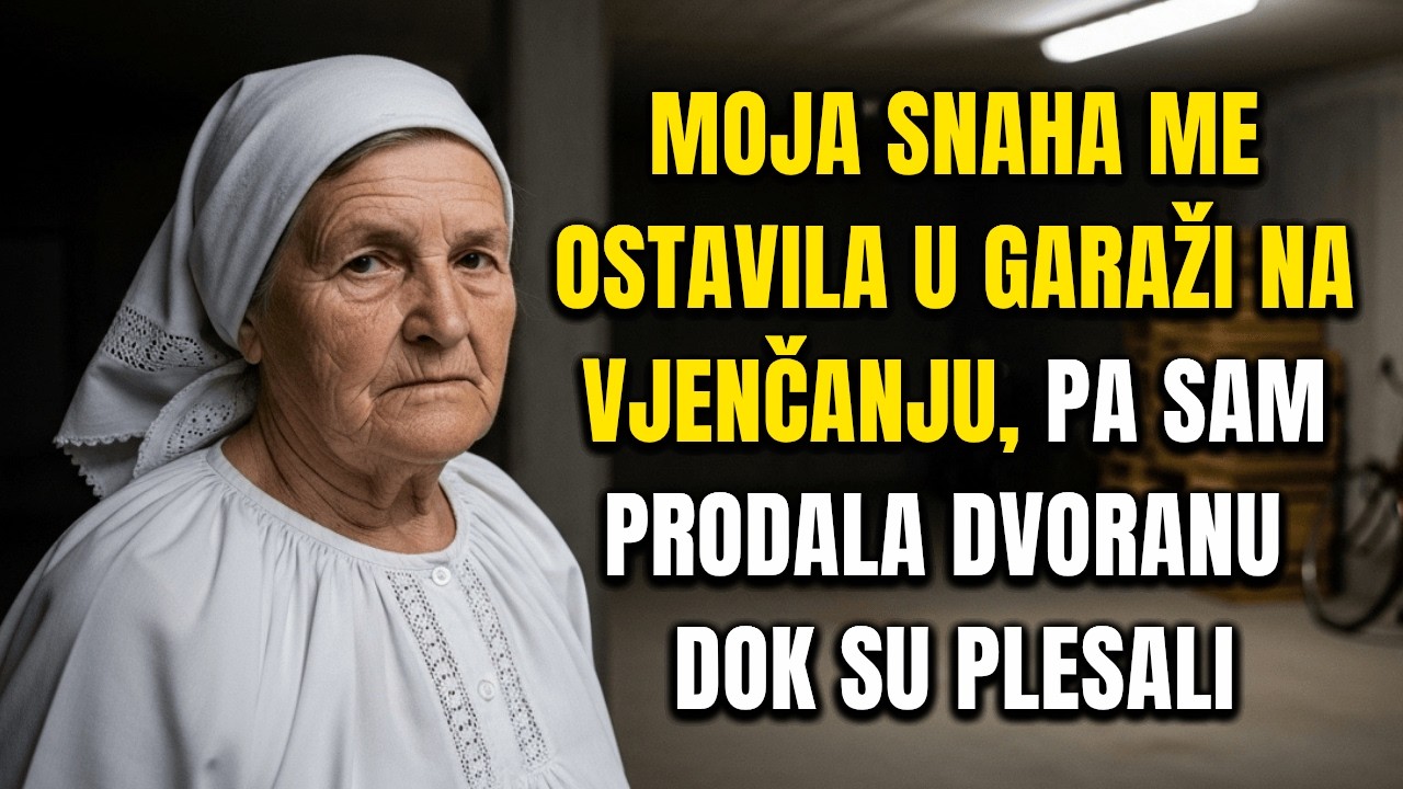 Moja snaha me ostavila u garaži na vjenčanju, pa sam prodala dvoranu dok su plesali...