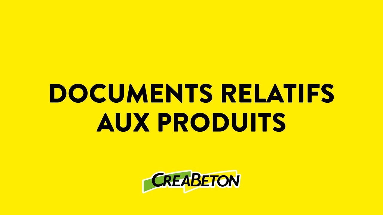 T&eacute;l&eacute;charger les documents produits dans le shop en ligne creabeton.ch