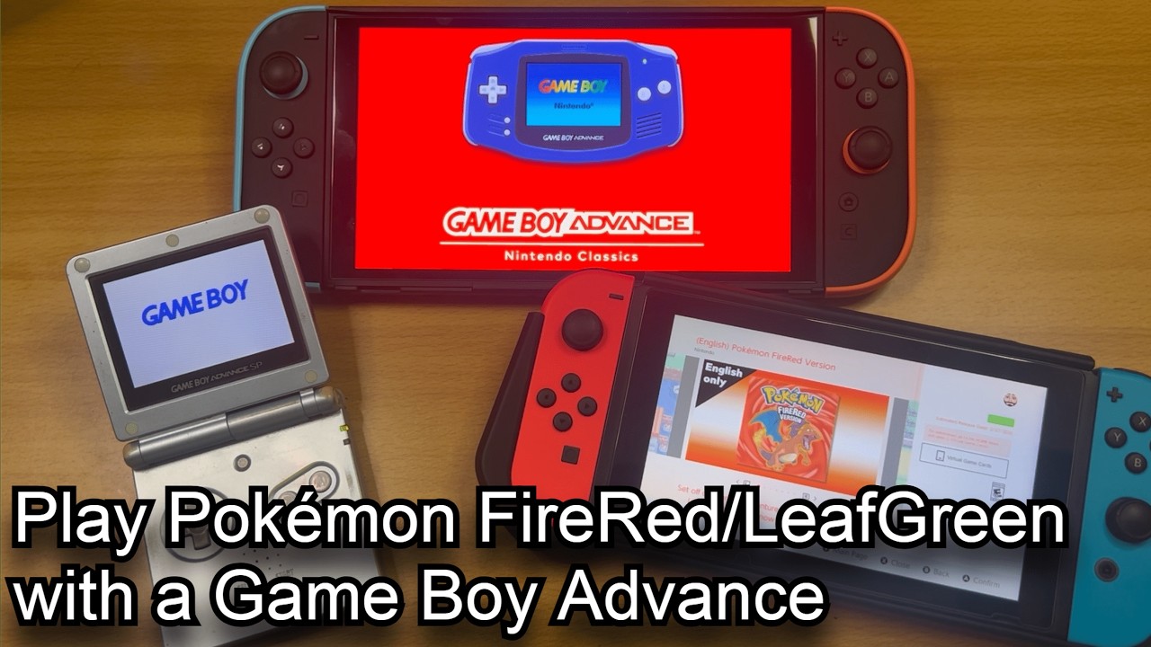 Play Pokémon FireRed/LeafGreen (Nintendo Switch) with a Game Boy Advance