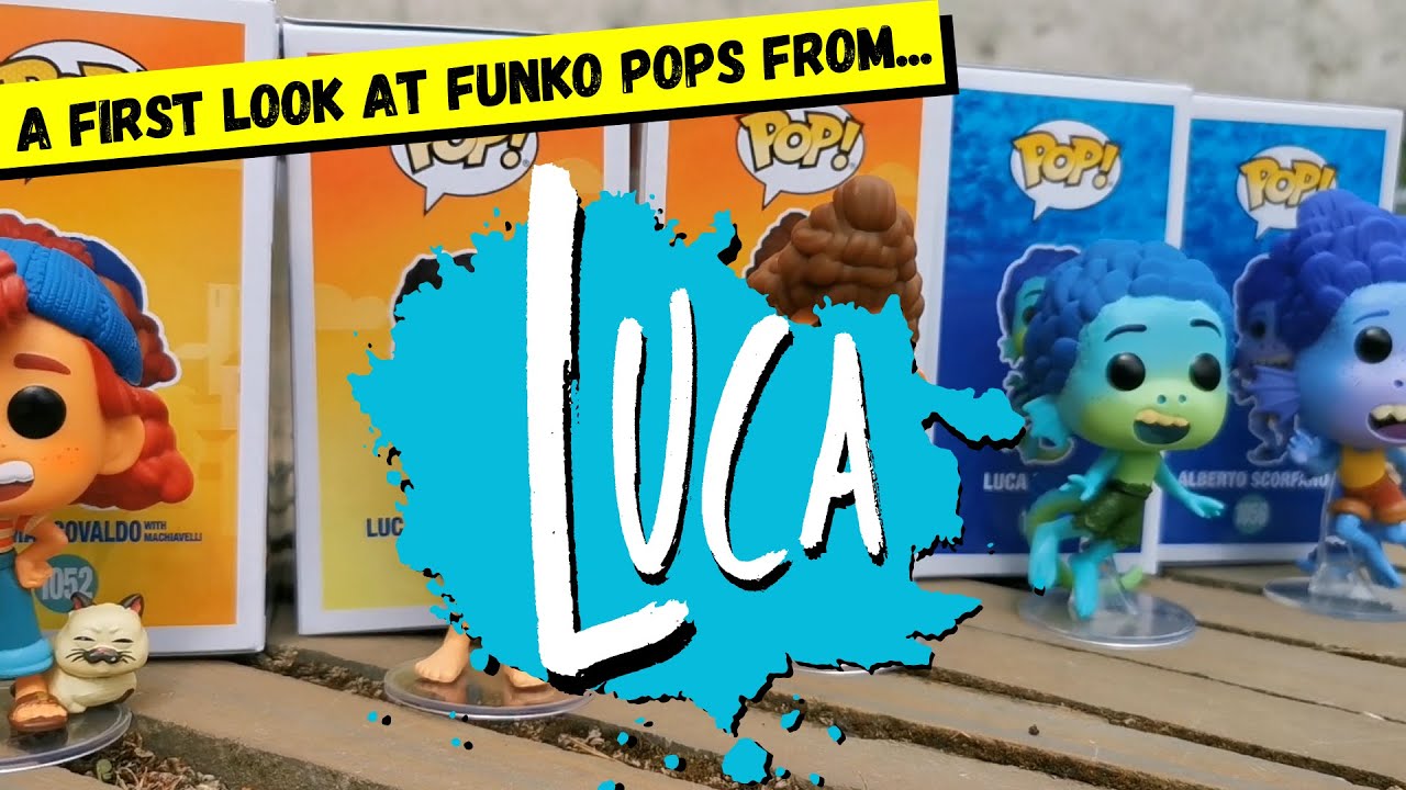 A first look at Funko Pops from Disney Pixar's latest film, Luca.
