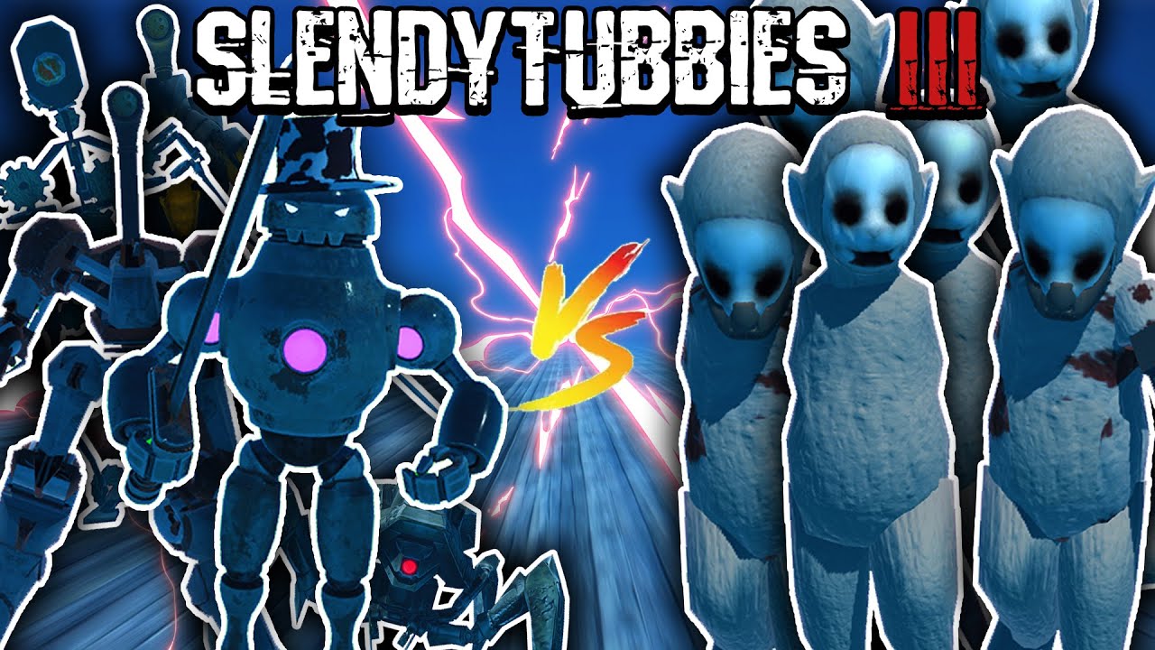 ROBOTS from Slendytubbies 3 ATTEMPT TO BEAT SURVIVAL MODE!!!