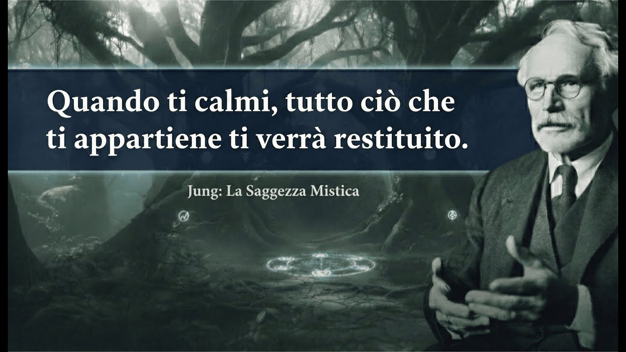 Quando ti calmi, tutto ciò che dovrebbe essere tuo viene alla luce - Carl Jung