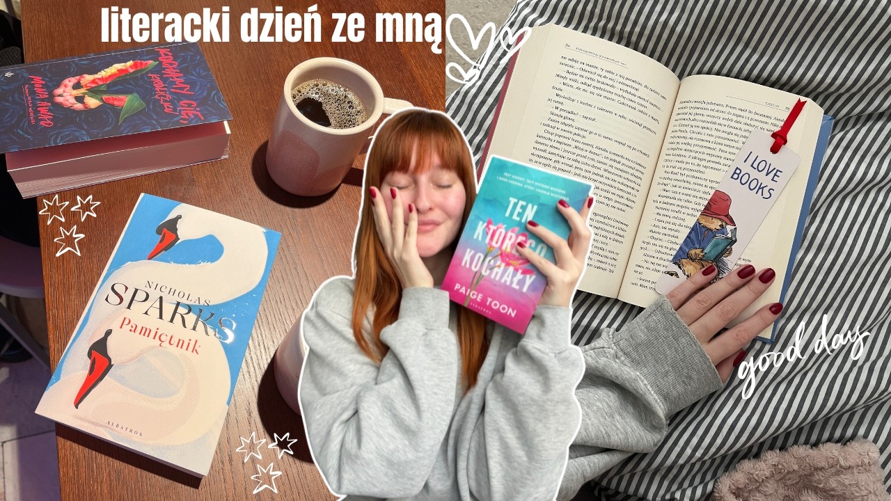 DAILY READING VLOG😙mój pierwszy patronat, literacki klub Empiku, kawka oraz dużo czytania🫶🏻